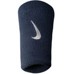 Nike Kläder Nike Swoosh Doublewide Svettband 2-pack-Mörkblå,Vit