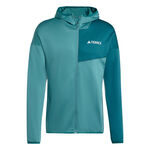 adidas L&ouml;parjacka adidas  Terrex XPR Light Fleece L&ouml;parjacka Herrar - m&ouml;rkgr&ouml;n, gr&ouml;n