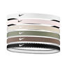 Nike Flex Classic Hårband 6-pack-Vit,Mörkblå