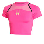 Under Armour Kläder Under Armour Run Anywhere Crop Löpartröja Damer-Pink,Svart