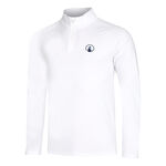 Quiet Please Kläder Quiet Please Big Serve 1/4 Zip Långärmat Herrar-Vit