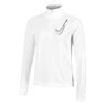 Swoosh Half-Zip L&ouml;partr&ouml;ja Damer - vit, 