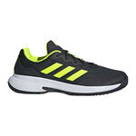 adidas Tennisskor adidas GameCourt 2 Allroundsko Herrar-Svart,Lime