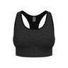 Seamless Medium Padded Sport-behå Damer-Svart