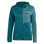 adidas Kläder adidas Terrex XPR Light Fleece Löparjacka Damer-Petrol
