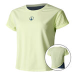 Quiet Please Kl&auml;der Quiet Please Perspectives Cross T-shirt Damer-Lime