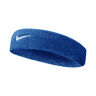 Swoosh Classic H&aring;rband Unisex - bl&aring;, vit