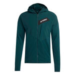 adidas Kläder adidas Terrex TRK ClimaWarm Fleece Löparjacka Herrar-Grön