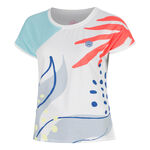 BIDI BADU T-shirt BIDI BADU Hey Laguna T-shirt Damer-vit, flerf&auml;rgad