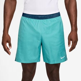 Bild av Court Victory Dri-Fit 7in Aop Shorts Herrar - turkos, petrol