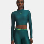Under Armour L&aring;ng&auml;rmat Under Armour HeatGear Crop Mock L&aring;ng&auml;rmat Damer-gr&ouml;n, gr&ouml;n