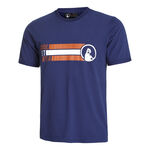 Quiet Please Kläder Quiet Please Retro Block T-shirt Herrar - mörkblå, flerfärgad