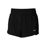Mizuno Kläder Mizuno 2in1 4.5 Löparshorts Damer-Svart