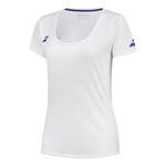 Babolat Kl&auml;der Babolat Play Cap Sleeve T-shirt Flickor-Vit