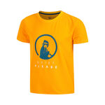 Quiet Please Tenniskl&auml;der Quiet Please Endlessly Trainings T-shirt Pojkar-Orange,Flerf&auml;rgad