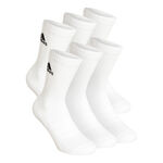 adidas Kl&auml;der adidas Crew Sportswear Ankle Sportstrumpor 6-pack-Vit,Svart