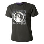 Quiet Please Kl&auml;der Quiet Please Glitter Word Salad T-shirt Damer-Antracit