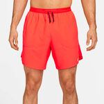 Nike Kl&auml;der Nike Dri-Fit Stride 7in Brief-Lined Shorts - r&ouml;d, svart