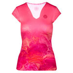 BIDI BADU Kläder BIDI BADU Bella 2.0 Tech V-Neck T-shirt Damer-Pink,Flerfärgad