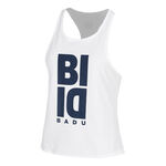 BIDI BADU Kl&auml;der BIDI BADU Crew Logo Linne Damer-Vit