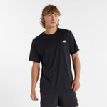 New Balance Kläder New Balance Short Sleeve T-shirt Herrar-Svart