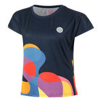 BIDI BADU Kläder BIDI BADU Twiggy T-shirt Damer-Mörkblå,Flerfärgad