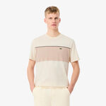 Lacoste T-shirt Lacoste Colorblock T-shirt Herrar - creme, gr&ouml;n