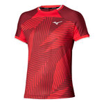 Mizuno T-shirt Mizuno T-shirt Herrar-m&ouml;rkr&ouml;d, r&ouml;d