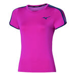 Mizuno Kläder Mizuno Frontier T-shirt Damer-Pink