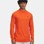 Under Armour L&aring;ng&auml;rmat Under Armour Vanish Elite Seamless 1/4 Zip L&aring;ng&auml;rmat Herrar-orange