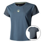 Quiet Please Kl&auml;der Quiet Please Perspectives Cross T-shirt Damer-Bl&aring;