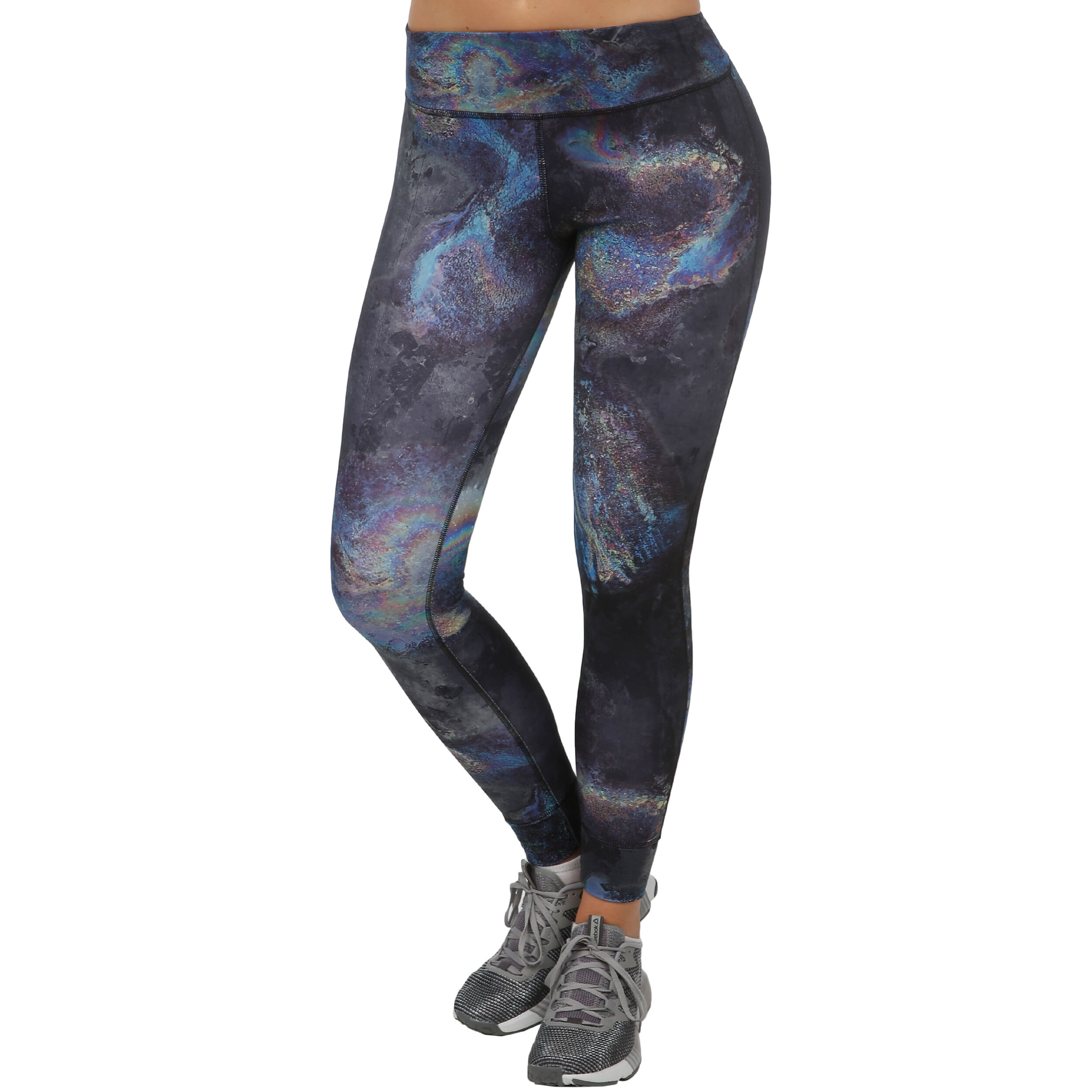 Buy Reebok Lux Bold Oil Slick Tights Damer Svart Bla online Tennis Point SE