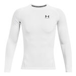 Under Armour Kläder Under Armour Heatgear Comp Långärmat Herrar-Vit,Svart