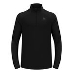 Odlo Kläder Odlo Essential Ceramiwarm 1/2 Zip Löpartröja Herrar - Svart