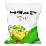 HEAD Tennisbollar HEAD Stage 1 Green 72-pack p&aring;se 