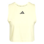 adidas Kläder adidas Boxy 3Stripes Linne Damer-Gul