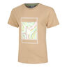 Wild Swirl Court T-shirt Damer-Beige,Flerf&auml;rgad