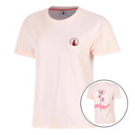 Quiet Please Kl&auml;der Quiet Please Endlessly Flower T-shirt Damer-Rosa,Flerf&auml;rgad