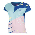 BIDI BADU T-shirt BIDI BADU Hey Laguna T-shirt Damer-bl&aring;, flerf&auml;rgad