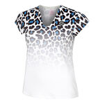 BIDI BADU Kläder BIDI BADU Leoparty Styles V-Neck T-shirt Damer-Vit,Svart