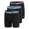 Essential Cotton Stretch Boxer Brief Boxershorts - 3-pack Herrar-svart, bl&aring;