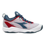 Diadora Tennisskor Diadora Speed Blushield Fly 4 + Allroundsko Herrar-Vit,Petrol