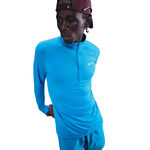 Nike Kläder Nike Stride Half-Zip Löpartröja Herrar - blå, silver