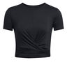 Motion Crossover Crop T-shirt Damer-Svart