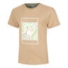 Wild Swirl Court T-shirt Damer-Beige,Flerf&auml;rgad