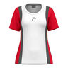 Club 25 Tech T-shirt Damer-Röd,Vit