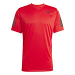 adidas Tenniskl&auml;der adidas Club 3Stripes T-shirt Herrar-r&ouml;d