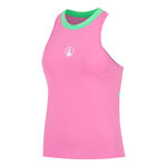 Quiet Please Tenniskl&auml;der Quiet Please Racerback 2.0 Linne Damer-pink, vit