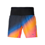 Mizuno Kläder Mizuno Summer Pack Multi Pocket 7inch Löparshorts Herrar-Orange