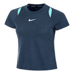 Nike Kläder Nike Court Dri-Fit Advantage T-shirt Damer - mörkblå, turkos